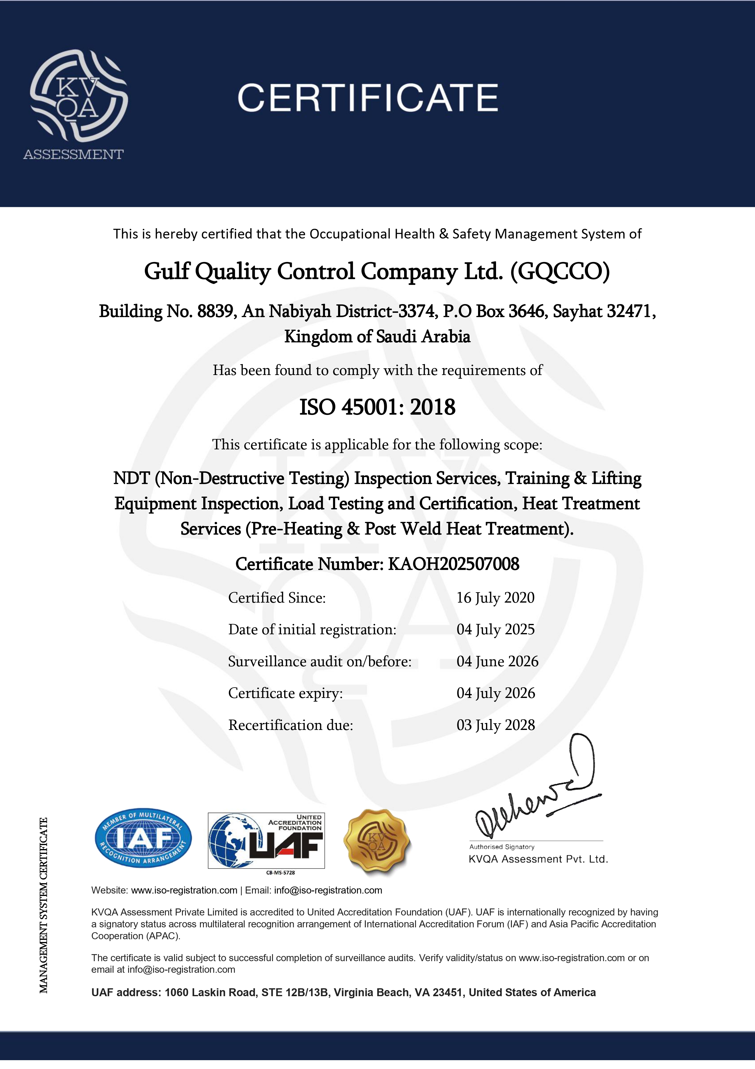 ISO 45001:2015
